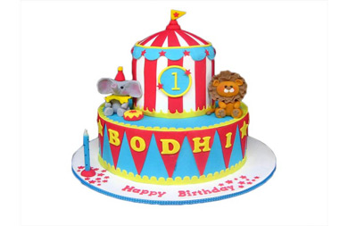  جشن تولد در سیرک: ایده هایی جذاب برای کیک تولد بچگانه 