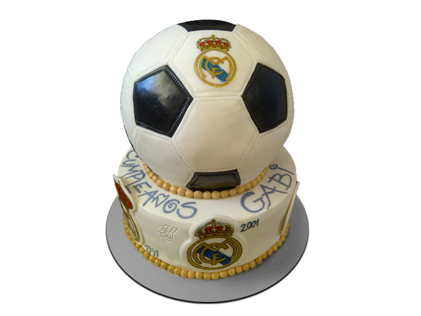 کیک تولد پسرانه - کیک فوتبالی رئال مادرید 1 | کیک آف