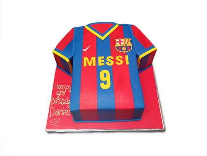 کیک تولد پسرانه - کیک تولد فوتبالی مسی 2 | کیک آف