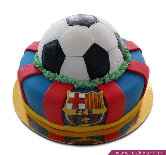  کیک تولد فوتبالی بارسلونای قهرمان 