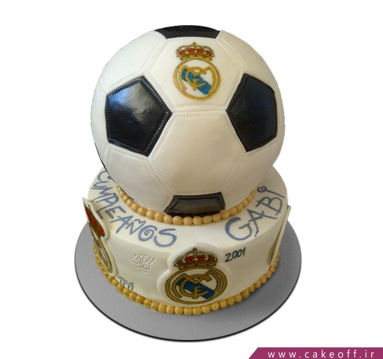 کیک تولد پسرانه - کیک فوتبالی رئال مادرید 1 | کیک آف