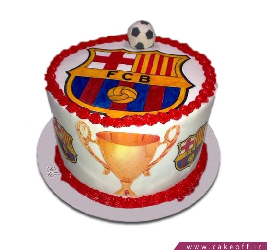  کیک تولد کاپ قهرمانی بارسلونا 