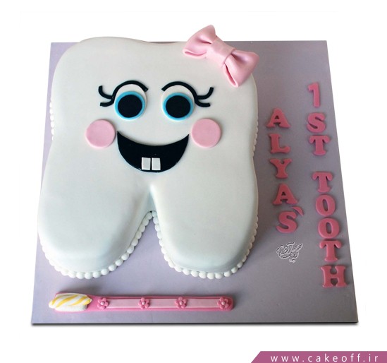 خرید کیک فانتزی - کیک جشن دندونی نیش و نوش | کیک آف