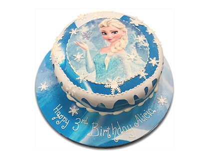 کیک تولد دخترانه - کیک السا در برف | کیک آف