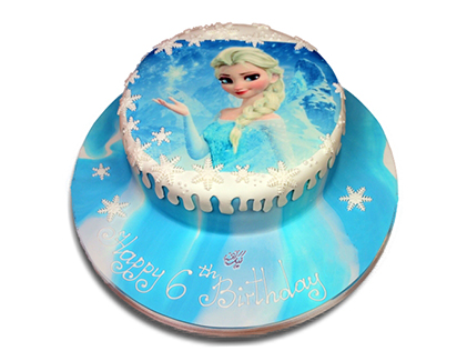 سفارش کیک تولد دخترانه - کیک السای مهربان | کیک آف