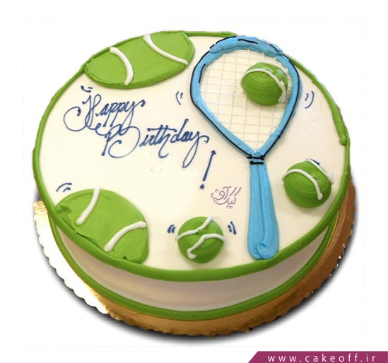  کیک تولد تنیس باز 