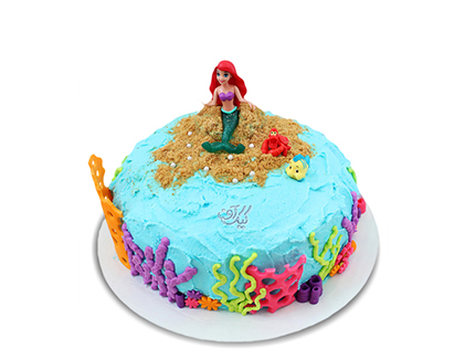 خرید بهترین کیک های تولد - کیک تولد دخترانه پری دریایی | کیک آف