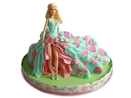 کیک تولد دخترانه - کیک باربی زیبا | کیک آف