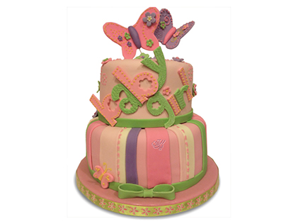خرید کیک تولد دخترانه - کیک فوندانت سوران | کیک آف
