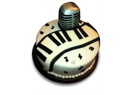 سفارش کیک تولد خاص - کیک تولد پیانو التون جان | کیک آف