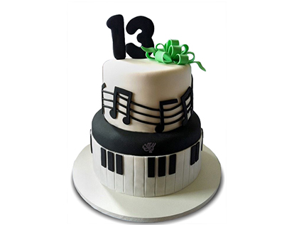 کیک تولد موسیقی - کیک تولد پیانو بیلی جول