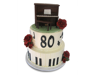 کیک تولد موسیقی - کیک تولد پیانو فردریک چاپین | کیک آف