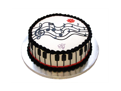 خرید کیک تولد موسیقی - کیک تولد پیانو ویلیام جوزف | کیک آف