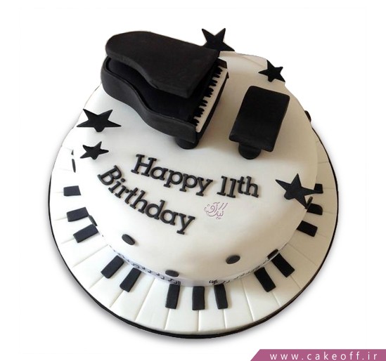  کیک تولد پیانو جان لنون 
