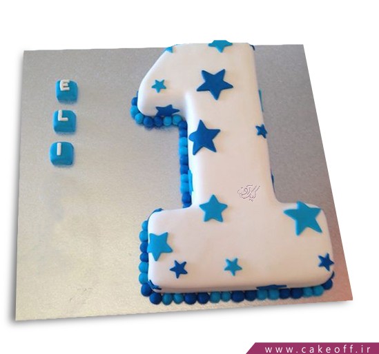  کیک عدد یک ستاره باران 