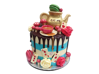 سفارش کیک اینترنتی - کیک تولد قوری طلا | کیک آف