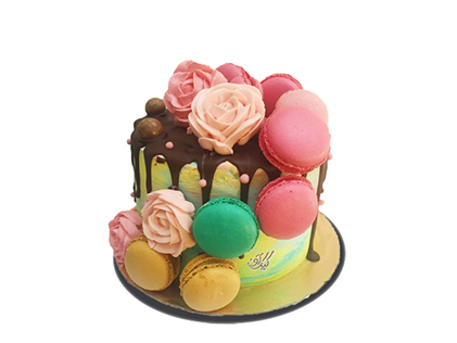 سفارش کیک آنلاین در اصفهان - کیک تولد جشن رنگ | کیک آف