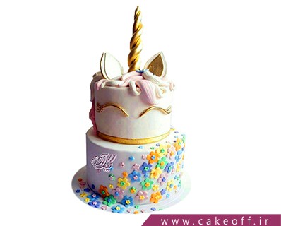 انواع کیک تولد دخترانه - ککیک اسب تک شاخ زیبا | کیک آف