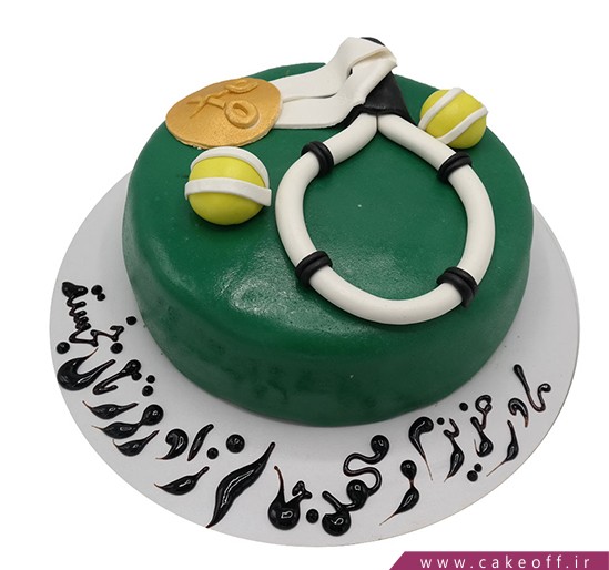 کیک تولد ورزشی - کیک راکت تنیس 4 | کیک آف