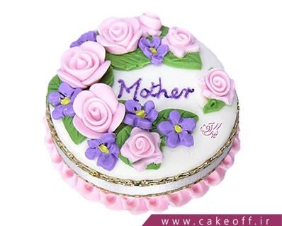 کیک تولد مادر - کیک مادر در باغ گل | کیک آف