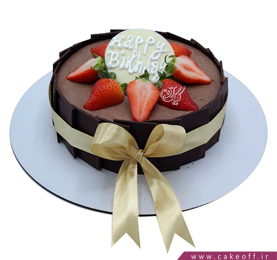 کیک تولد شکلاتی - کیک دومینو شکلاتی | کیک آف