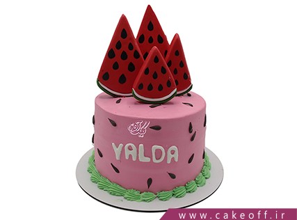 کیک شب یلدا - کیک یلدای مهربانی | کیک آف