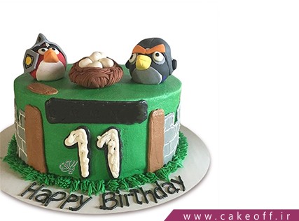کیک تولد بچه گانه - کیک انگری بردز 22 | کیک آف
