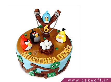 کیک تولد بچه گانه - کیک انگری بردز 21 | کیک آف