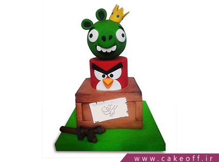کیک تولد بچه گانه - کیک انگری بردز 18 | کیک آف