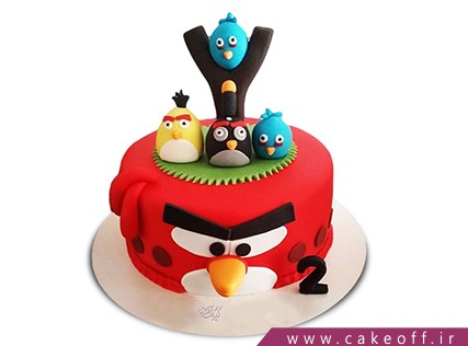 کیک تولد بچه گانه - کیک انگری بردز 17 | کیک آف