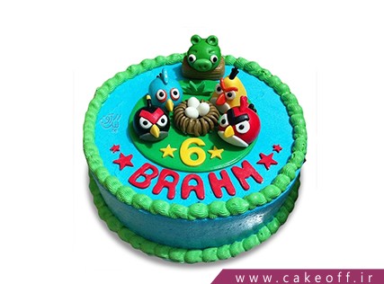 کیک تولد بچه گانه - کیک انگری بردز 16 | کیک آف