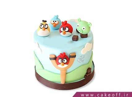 کیک تولد بچه گانه - کیک انگری بردز 15 | کیک آف