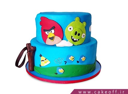 کیک بچه گانه - کیک تولد انگری بردز 5 | کیک آف