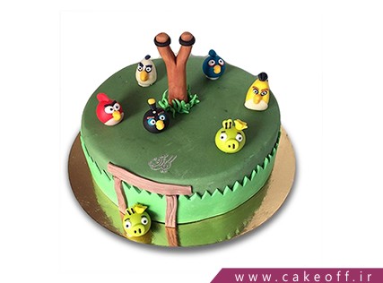 کیک بچه گانه - کیک تولد انگری بردز 3 | کیک آف