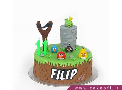 کیک بچگانه - کیک تولد انگری بردز 2 | کیک آف