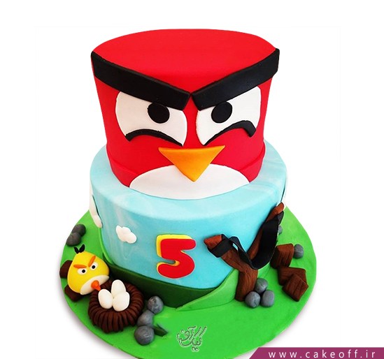 کیک تولد بچگانه - کیک انگری بردز 26 | کیک آف