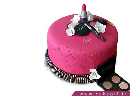 کیک تولد زنانه - کیک لوازم آرایش 3 | کیک آف