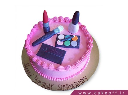 کیک زنانه - کیک لوازم آرایش 7 | کیک آف
