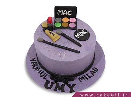 کیک تولد دخترانه - کیک لوازم آرایش 17 | کیک آف