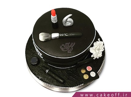 کیک تولد دخترانه - کیک لوازم آرایش 18 | کیک آف