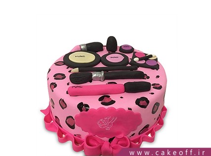 کیک تولد دخترانه - کیک لوازم آرایش 20 | کیک آف