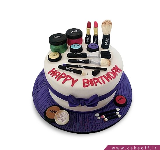 کیک زنانه - کیک لوازم آرایش ۱ | کیک آف