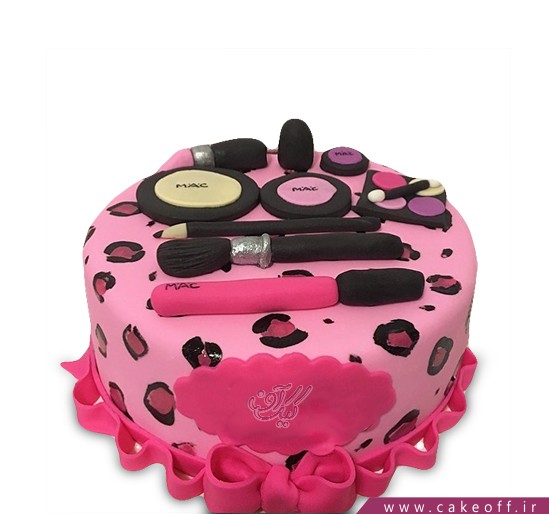 کیک تولد دخترانه - کیک لوازم آرایش ۲۰ | کیک آف