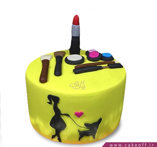 کیک تولد دخترانه - کیک لوازم آرایش ۲۱ | کیک آف