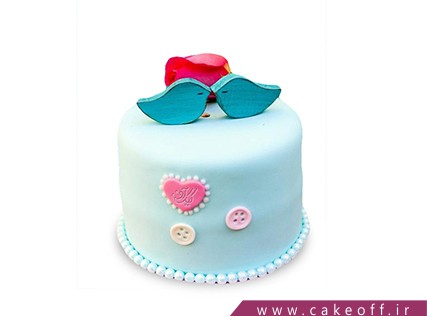 کیک عاشقانه راز چکاوک های آبی | کیک آف