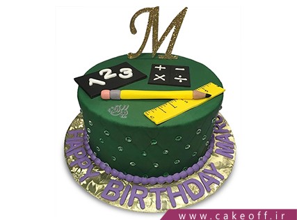 کیک اولین روز مدرسه - کیک روز معلم - کیک کلاس ریاضی من | کیک آف