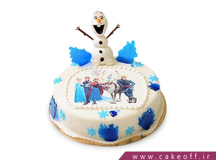 کیک تولد بچه گانه - کیک السا و اولاف 2 | کیک آف