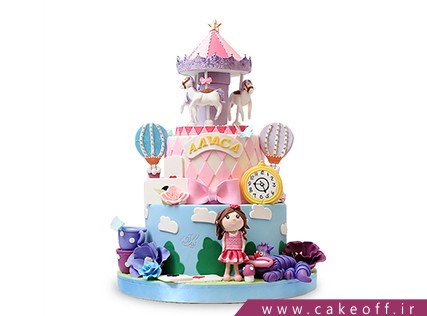 کیک تولد دختر بچه رویای دخترک | کیک آف