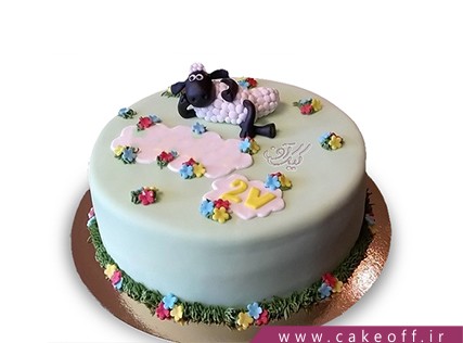 سفارش کیک انلاین - کیک حیوانات - کیک بره ناقلا 13 | کیک آف