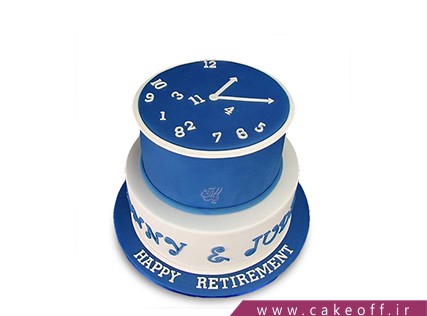 کیک ساعت - کیک ثانیه های آبی | کیک آف